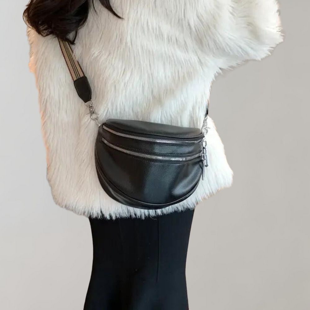 Arvella - Zomerse crossbody tas met dubbele rits
