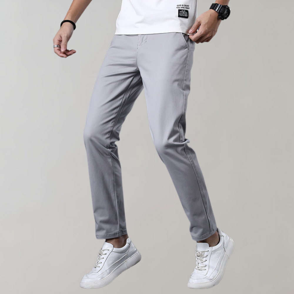Konrad - Slimme casual chino broek voor de zomer