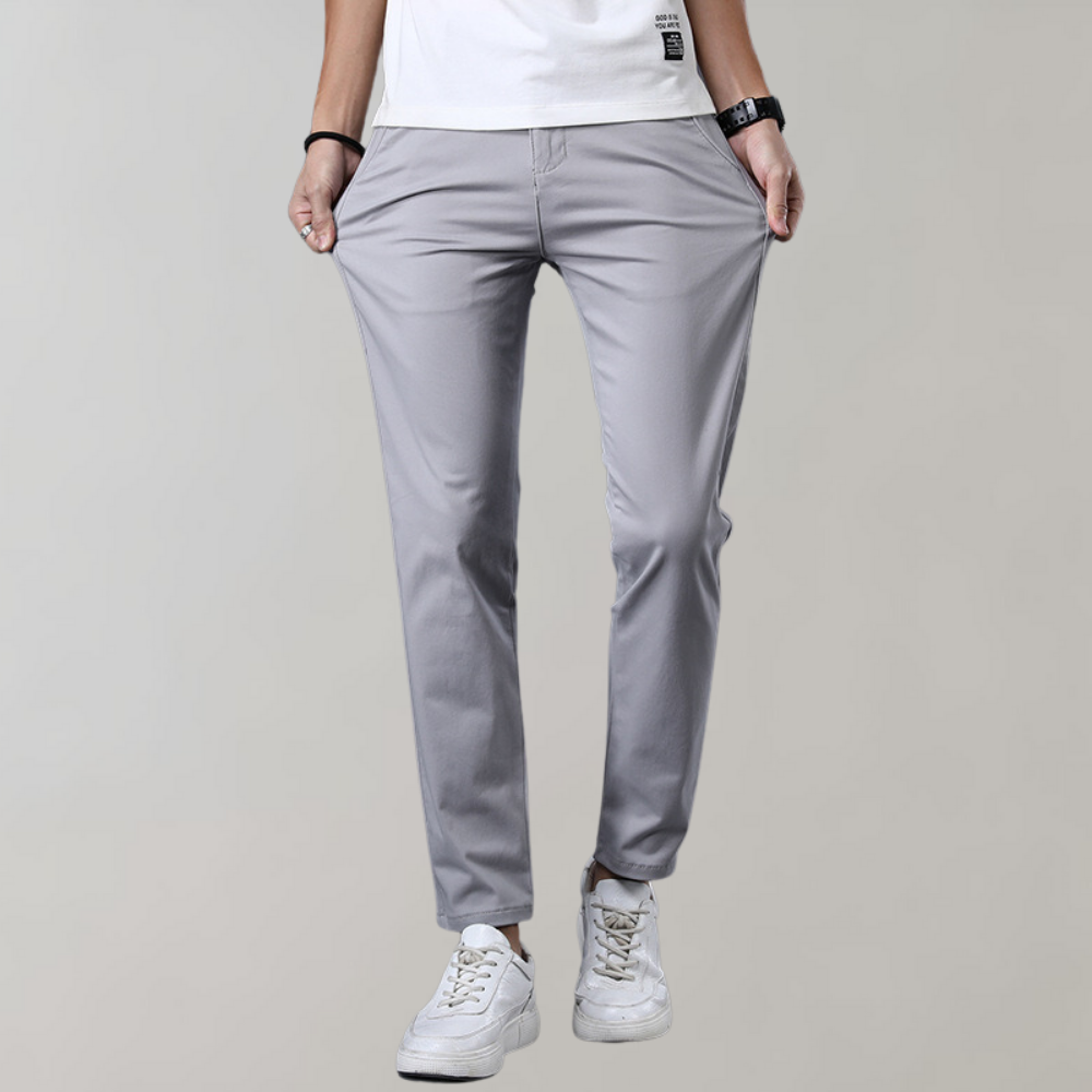 Konrad - Slimme casual chino broek voor de zomer
