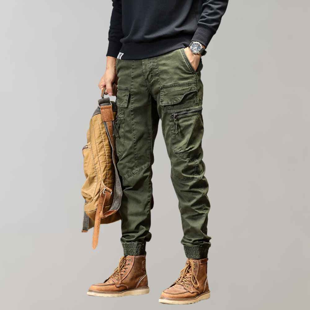Leif - Heren cargo broek met klepzakken voor de zomer