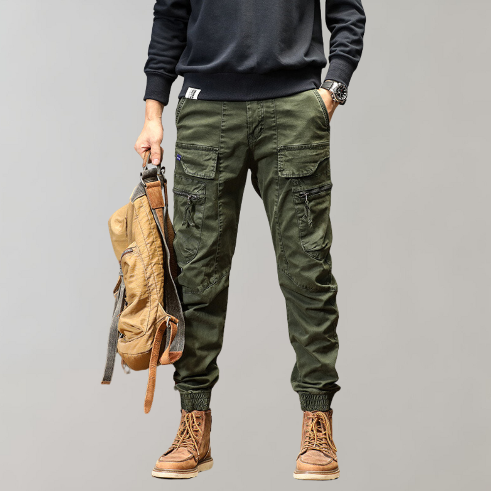 Leif - Heren cargo broek met klepzakken voor de zomer