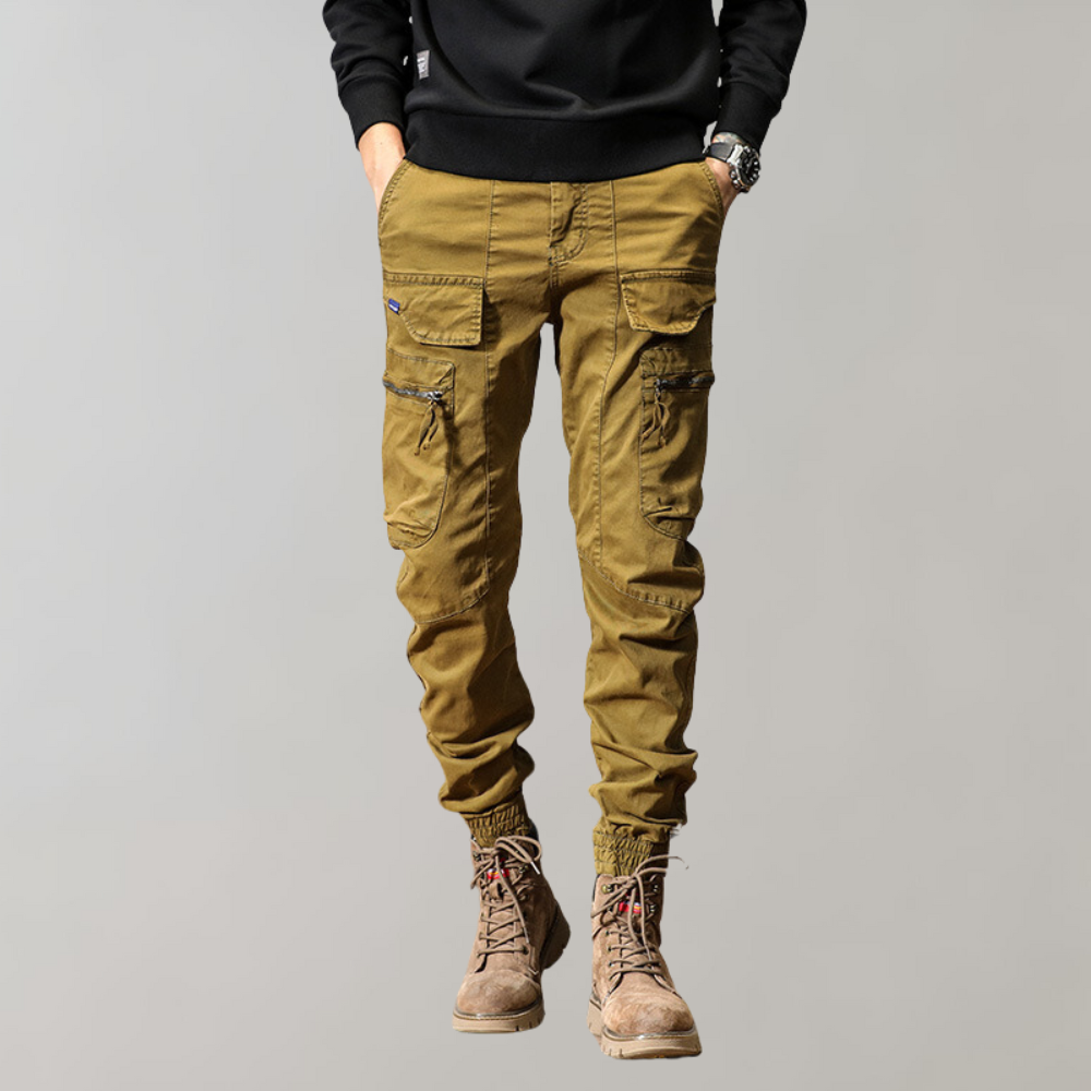 Leif - Heren cargo broek met klepzakken voor de zomer