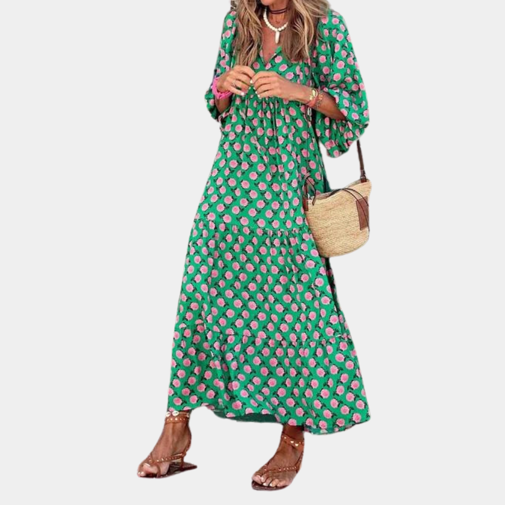 Katty - Trendy en comfortabele lange zomerjurk voor dames