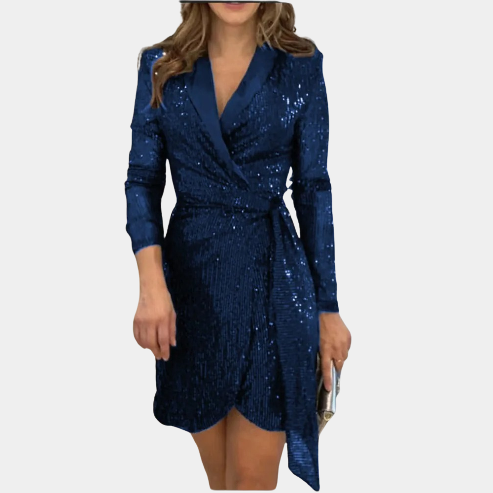 Leonie - Elegante damesblazerjurk met ceintuur voor de zomer
