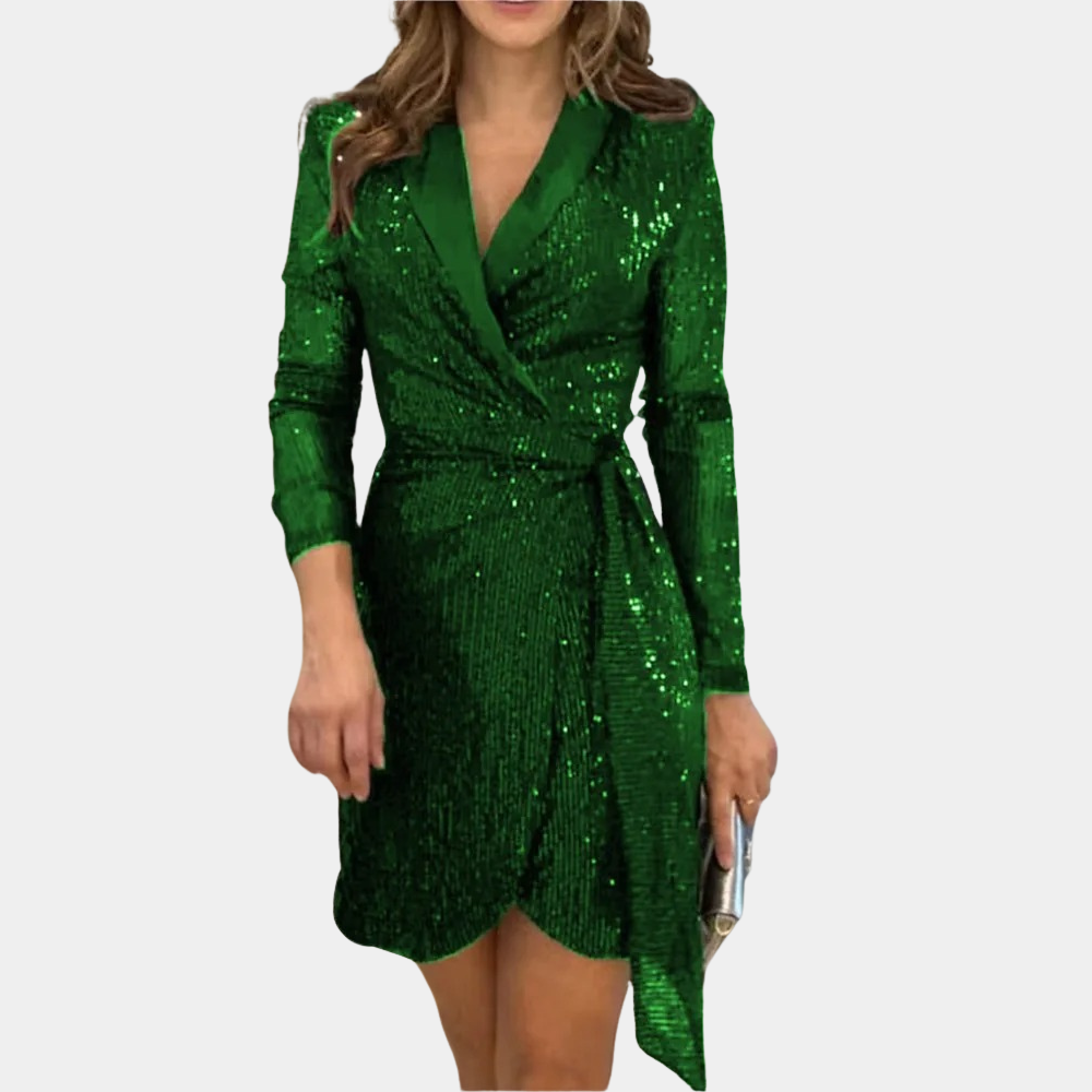 Leonie - Elegante damesblazerjurk met ceintuur voor de zomer