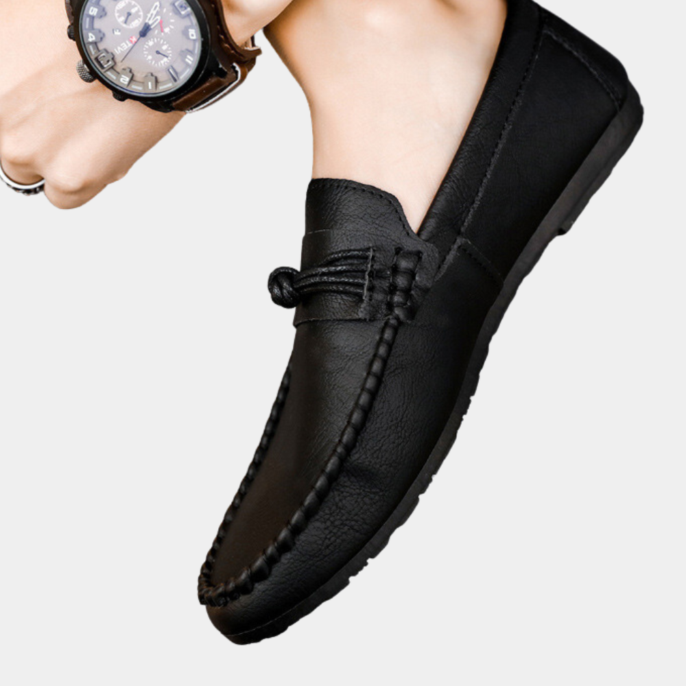 Leandro - Zomerse Herenloafers met Ronde Neus