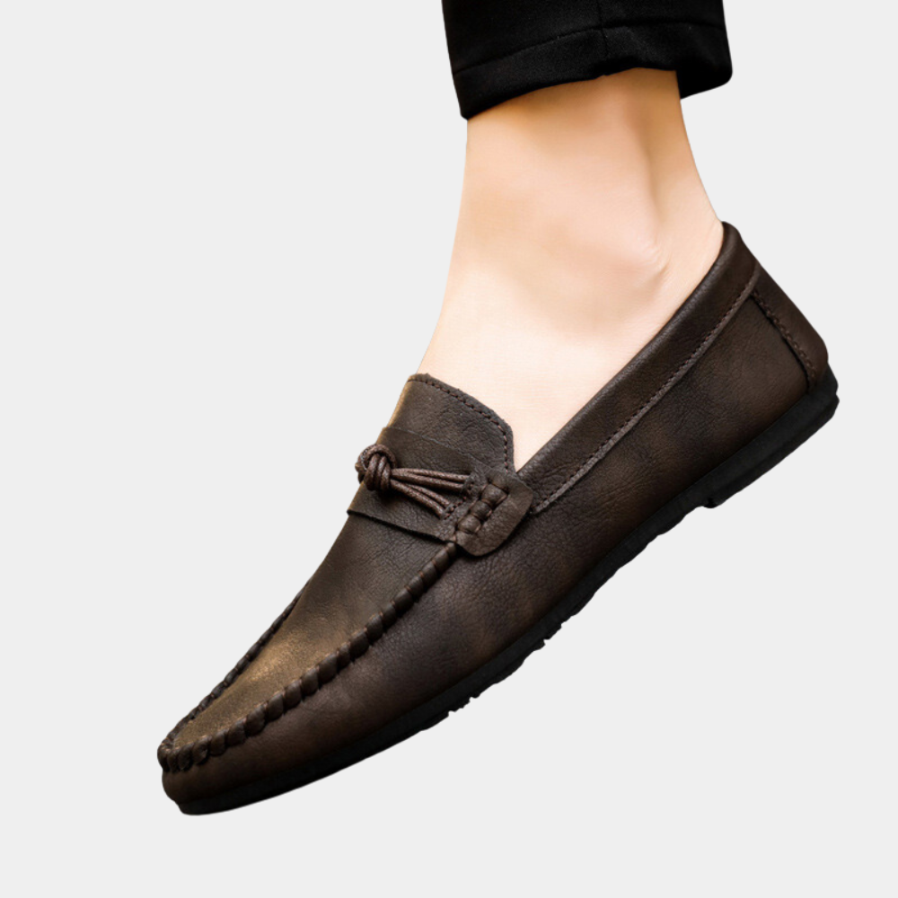 Leandro - Zomerse Herenloafers met Ronde Neus