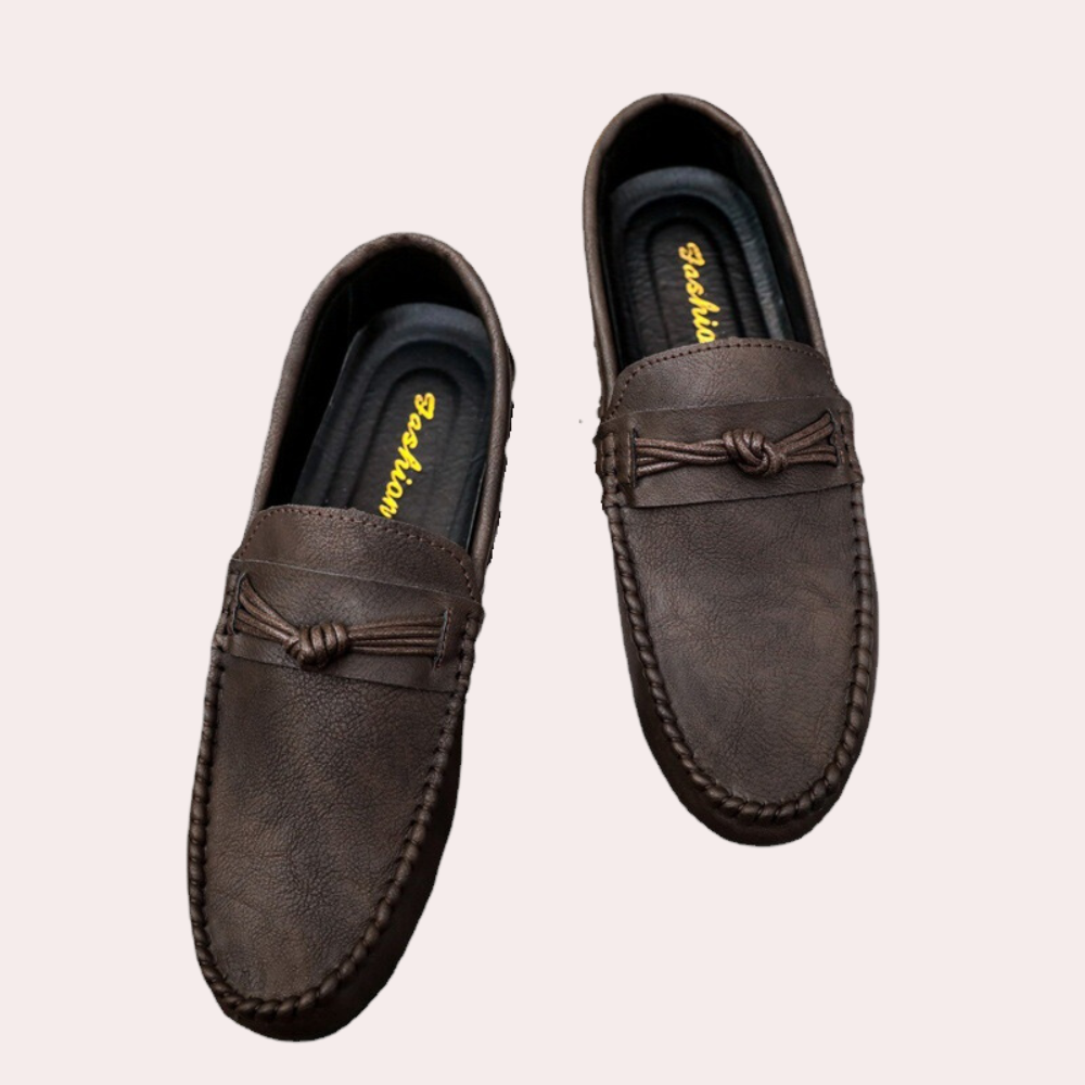 Leandro - Zomerse Herenloafers met Ronde Neus