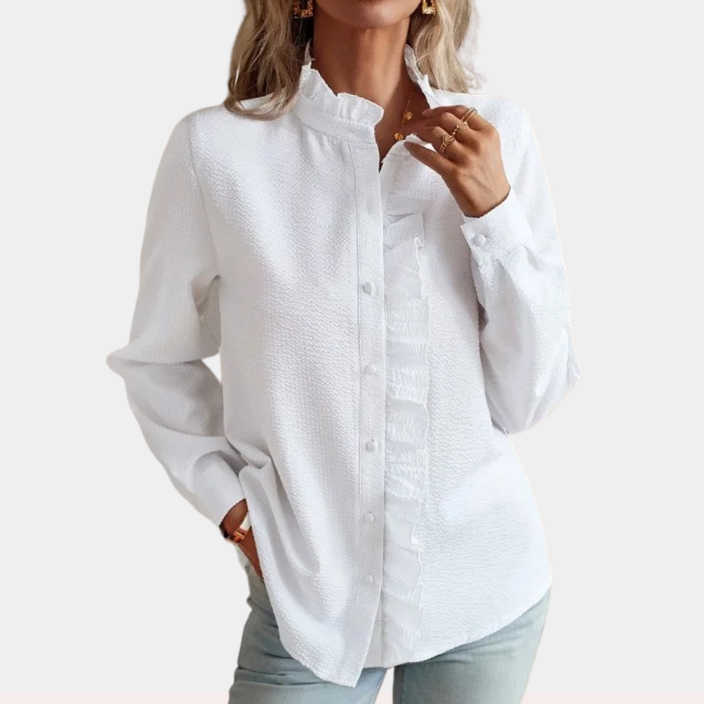 Alicia - Stijlvolle en gestreepte lente- en zomerblouse