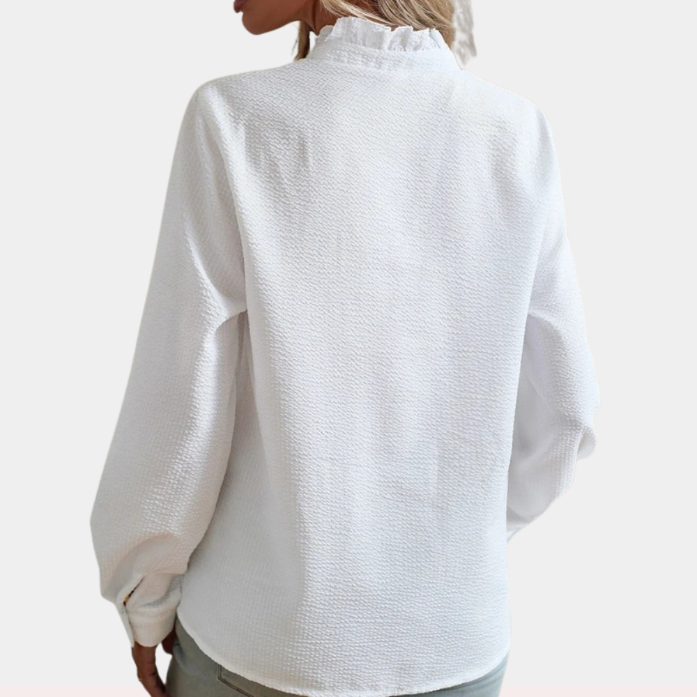 Alicia - Stijlvolle en gestreepte lente- en zomerblouse