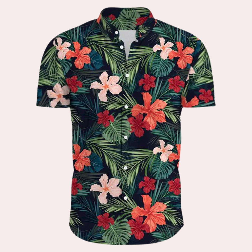Andre - Kleurrijk en trendy Hawaïaans mannenhemd voor de zomer