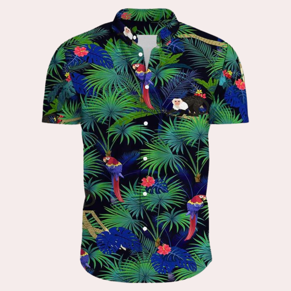 Andre - Kleurrijk en trendy Hawaïaans mannenhemd voor de zomer