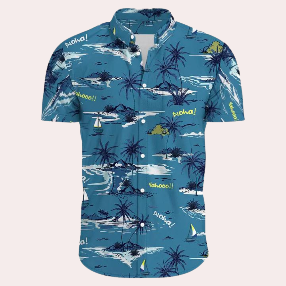 Andre - Kleurrijk en trendy Hawaïaans mannenhemd voor de zomer