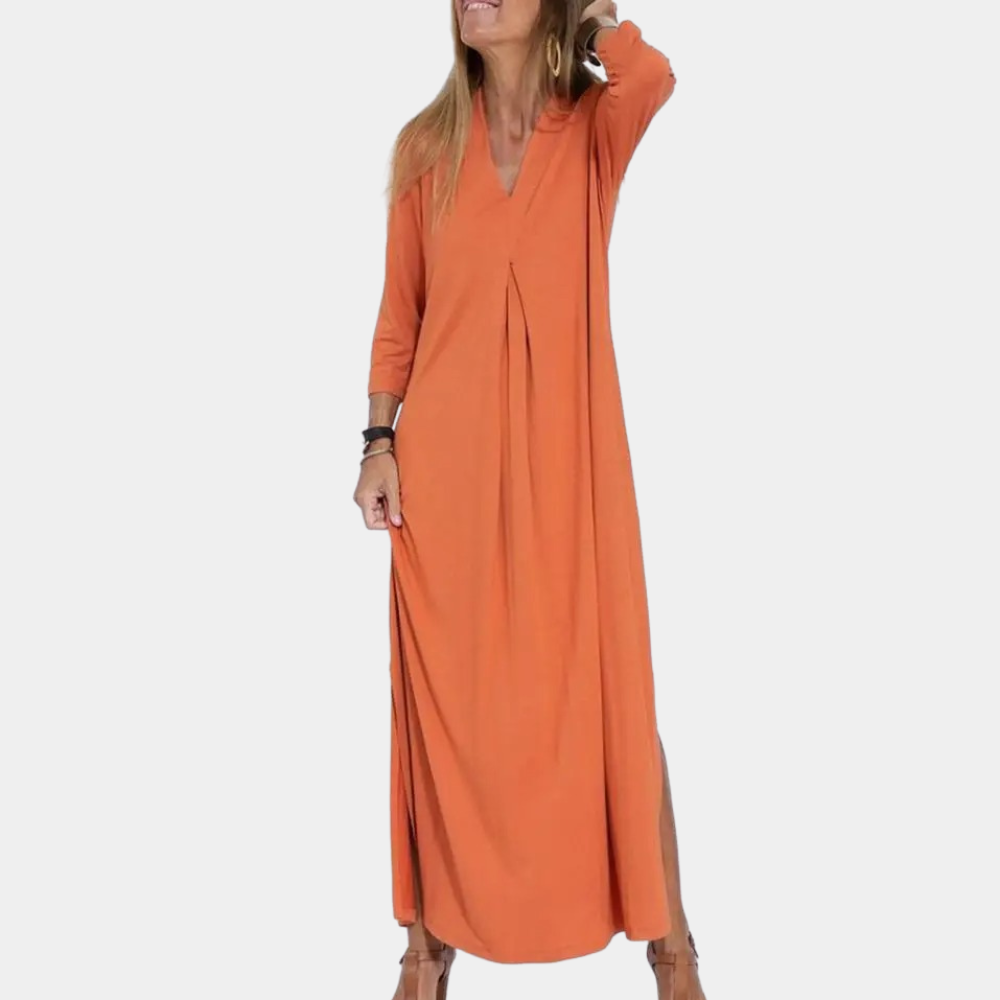 Aline - Stijlvolle lange damesjurk voor de zomer