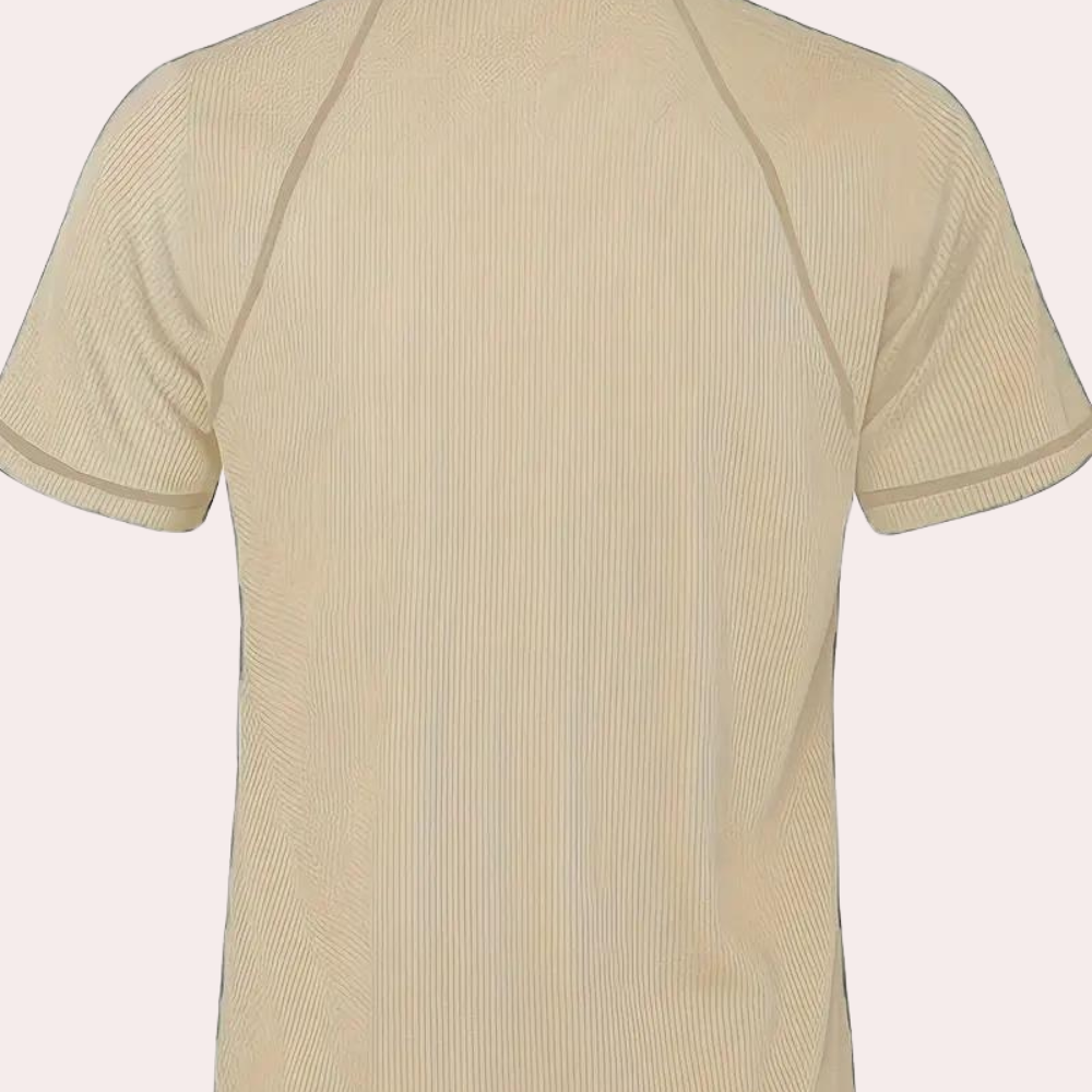 Ademend heren t-shirt met korte mouwen voor de zomer
