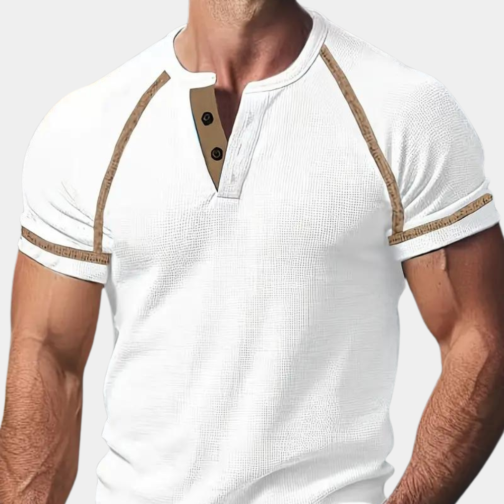 Ademend heren t-shirt met korte mouwen voor de zomer