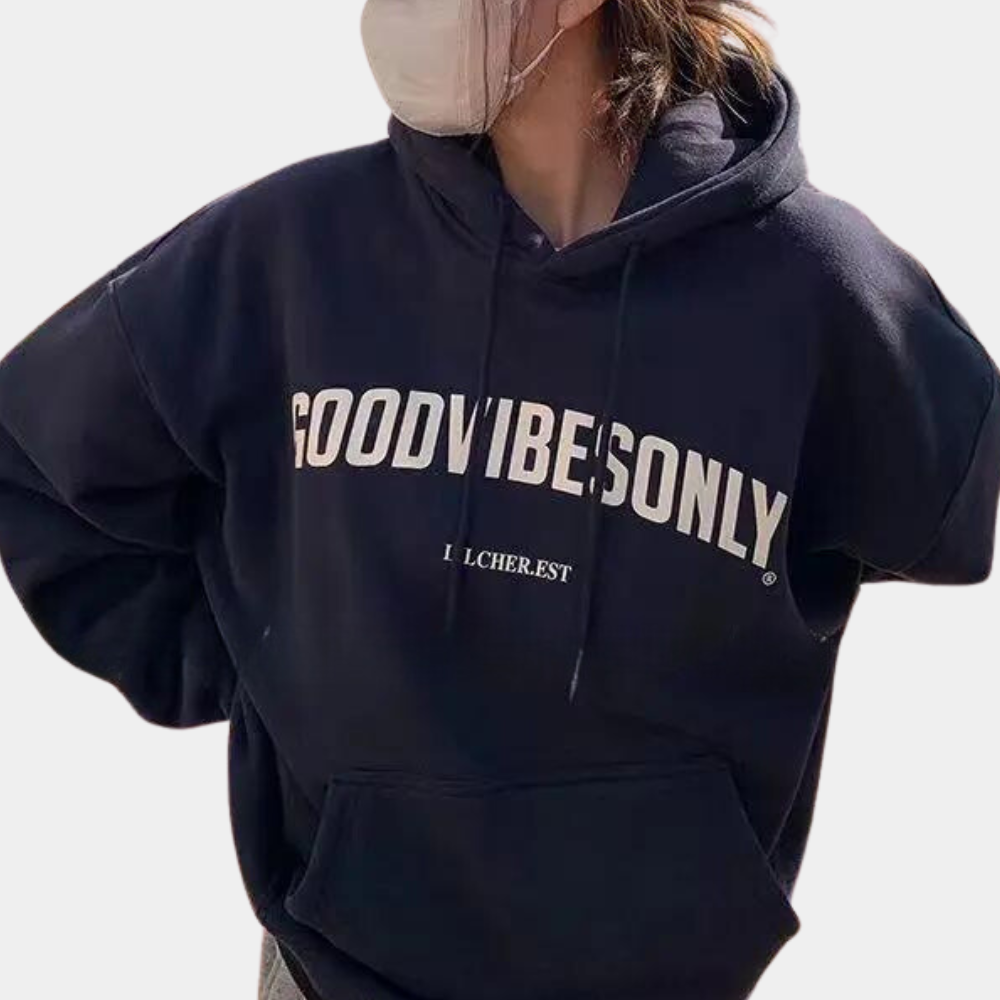 Lichte en bedrukte dameshoodie voor de zomer