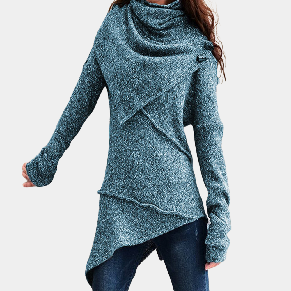 Lola - Elegante Asymmetrische Gebreide Damestrui voor de Zomer