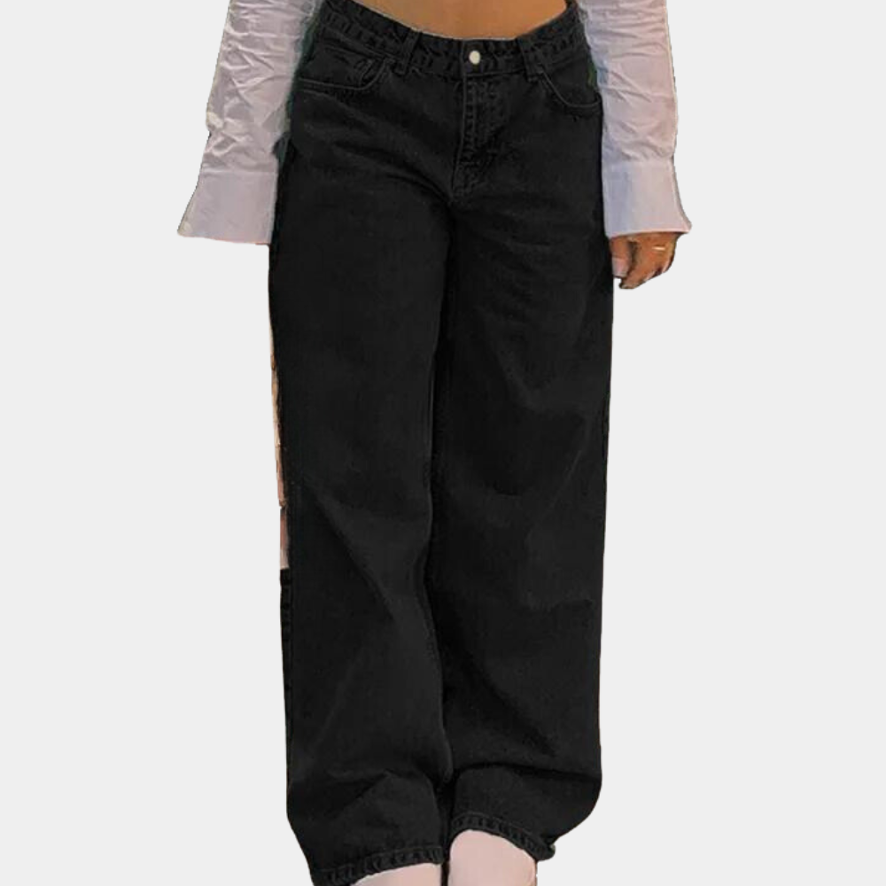 Lage taille en wijde damesjeans voor de zomer
