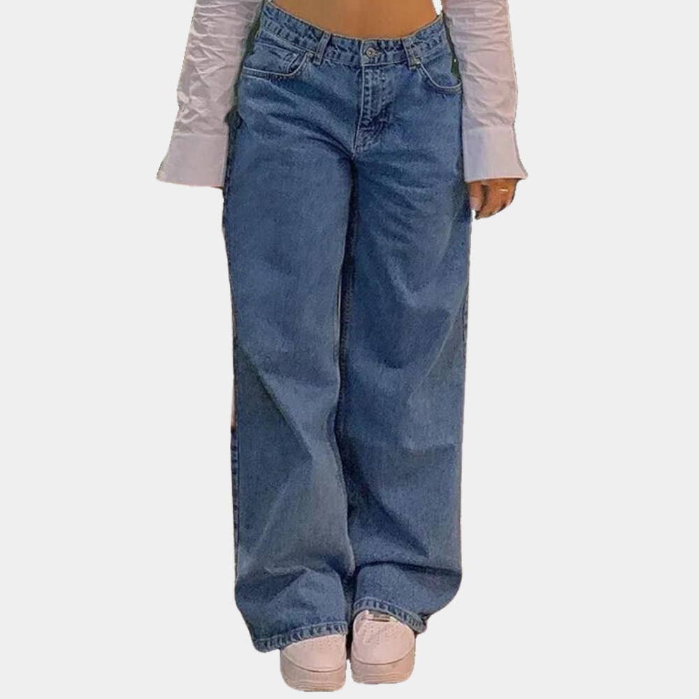 Lage taille en wijde damesjeans voor de zomer