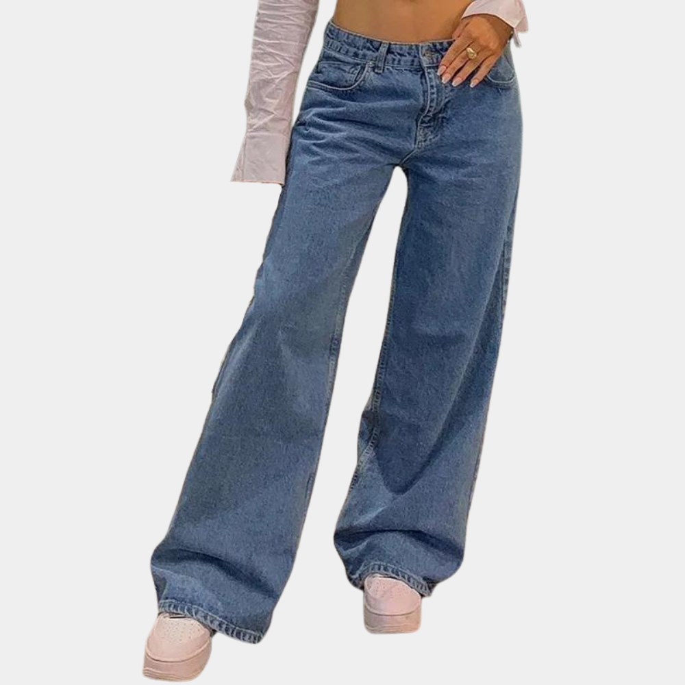 Lage taille en wijde damesjeans voor de zomer