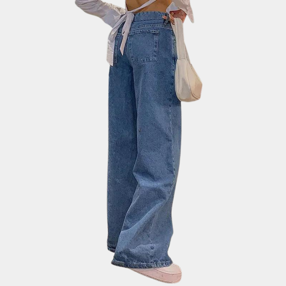 Lage taille en wijde damesjeans voor de zomer