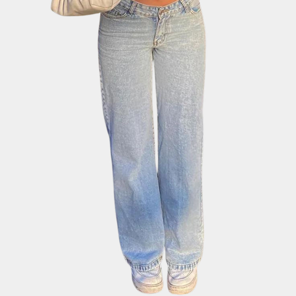 Lage taille en wijde damesjeans voor de zomer