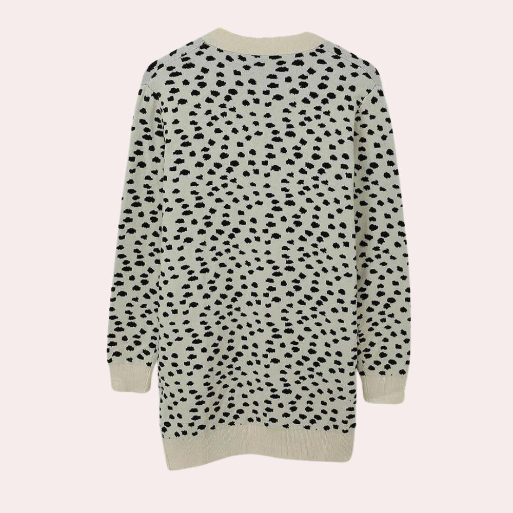 Laila - Zomerse cardigan met lange mouwen en print voor dames