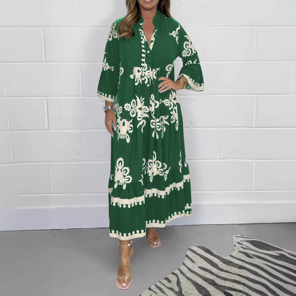 Lisette - Elegante lange zomerjurk voor dames