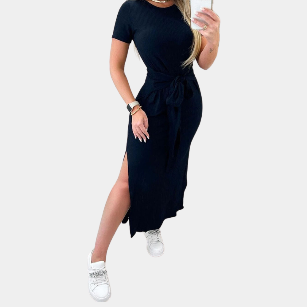 Katya - Modieuze Zomerjurk met Luipaardprint