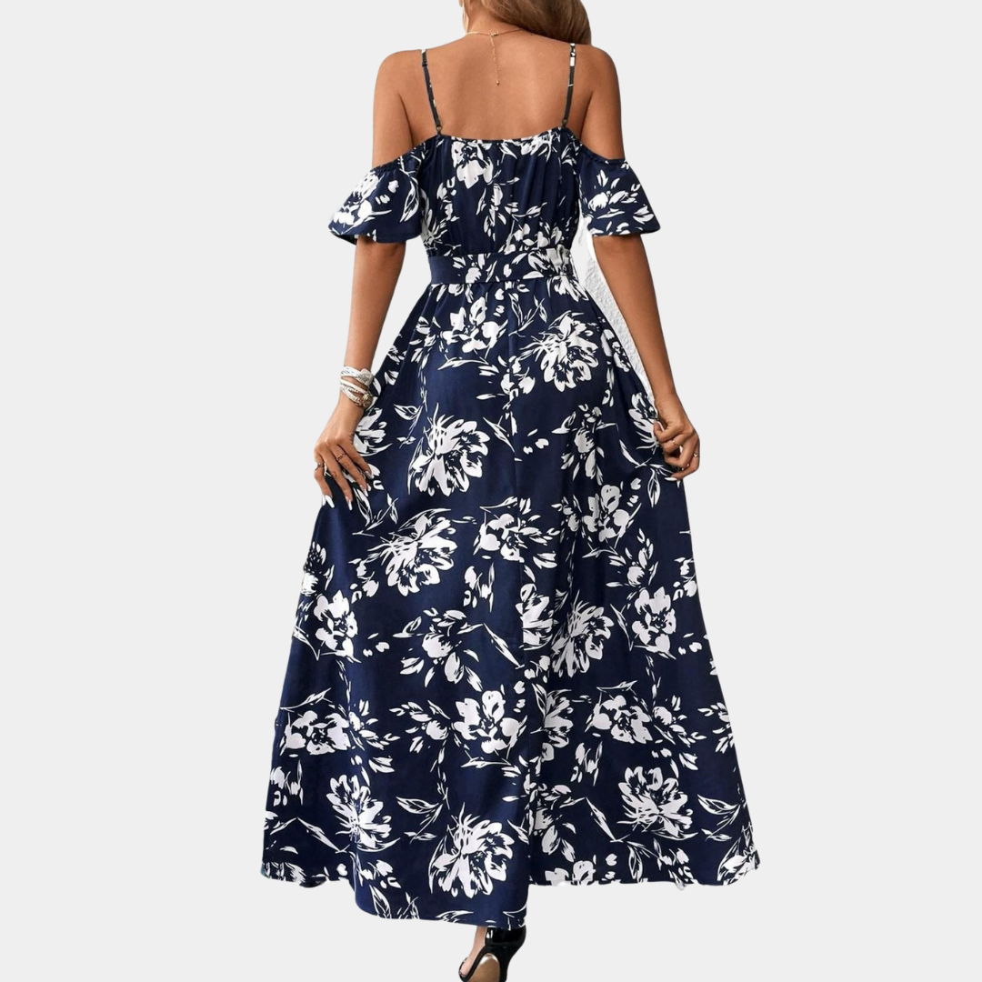 Jovanka - Trendy damesjurk met bloemenprint en zomerse split