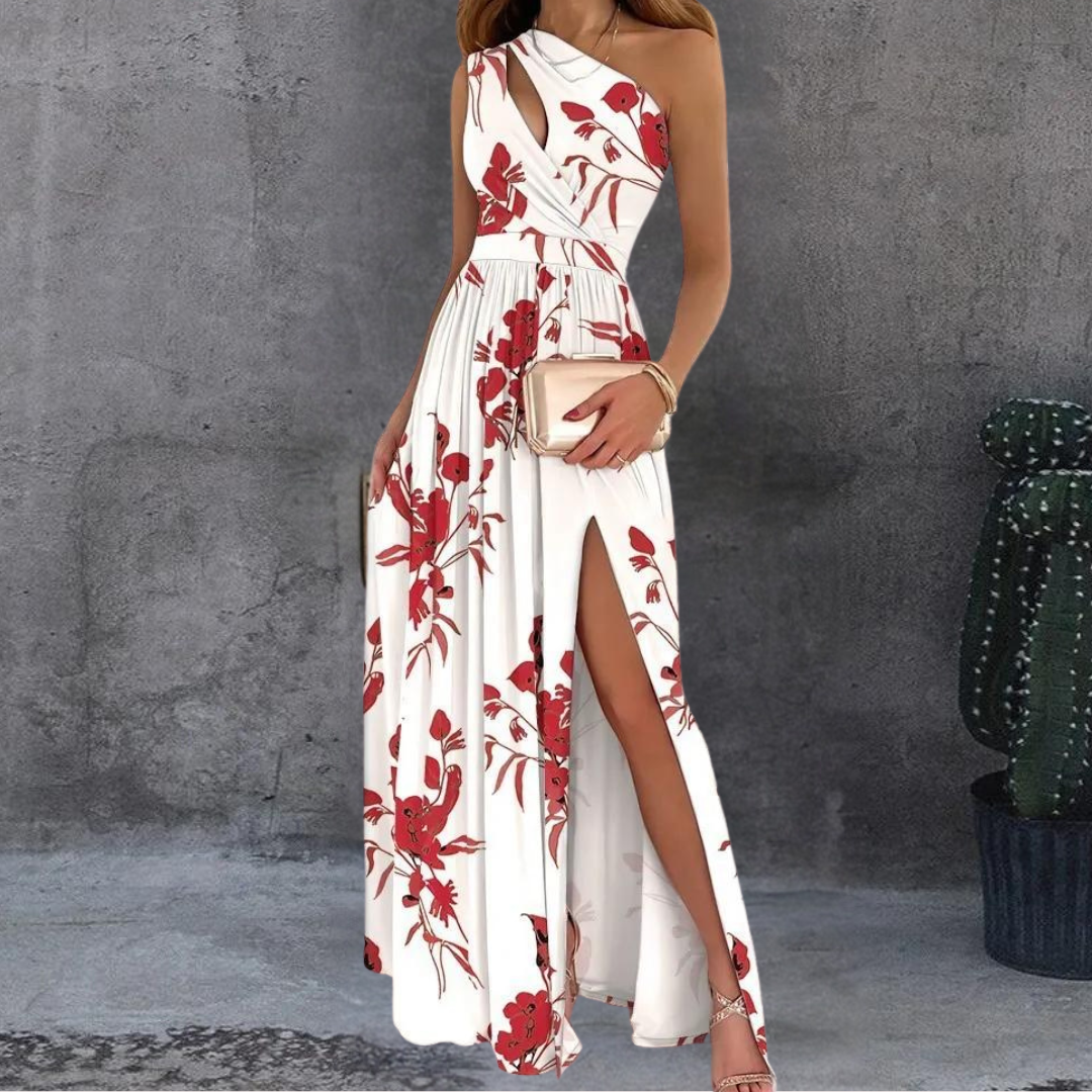 Loredana - Asymmetrische Elegant Zomer Maxi Jurk