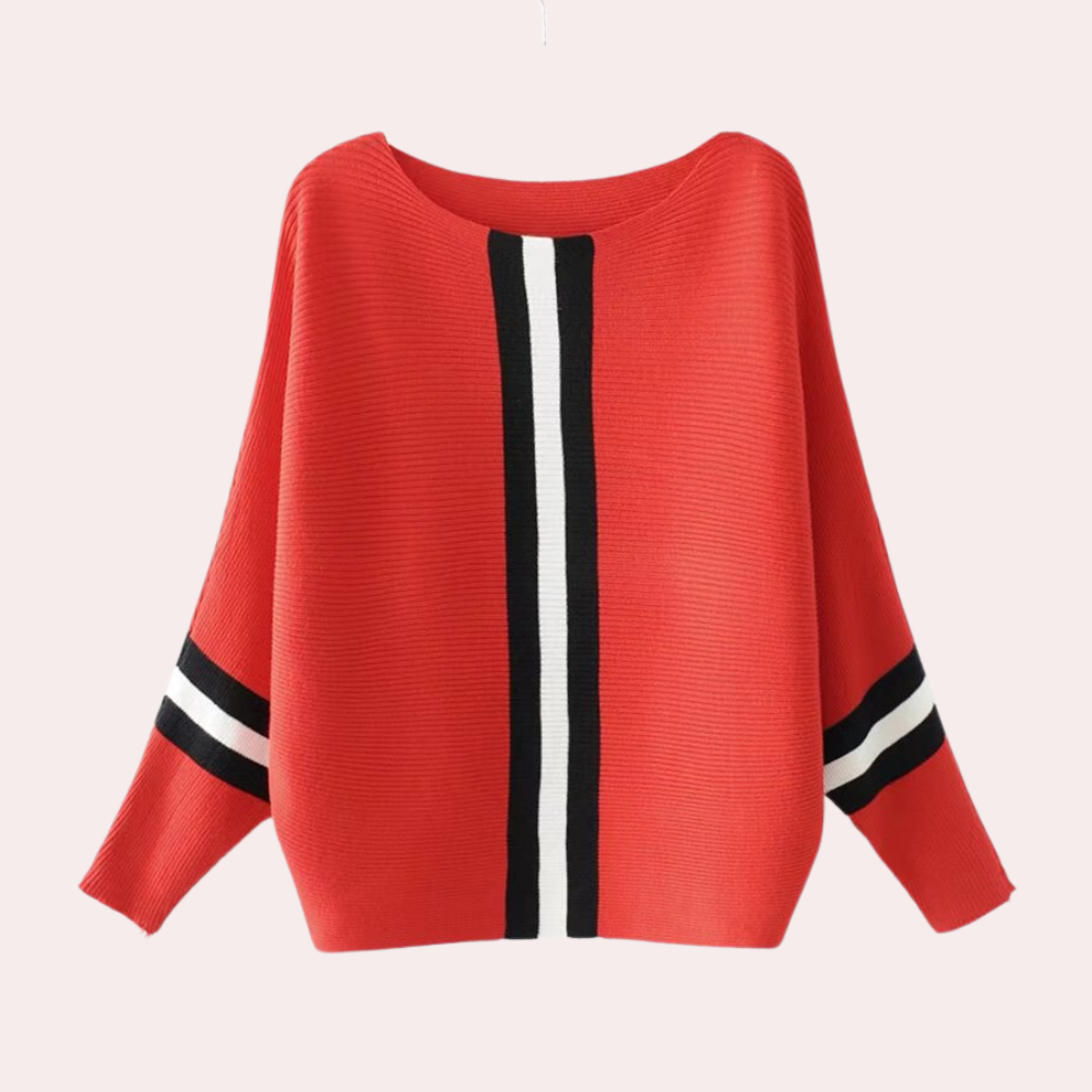 Karine - Dames zomertrui met minimalistische streep