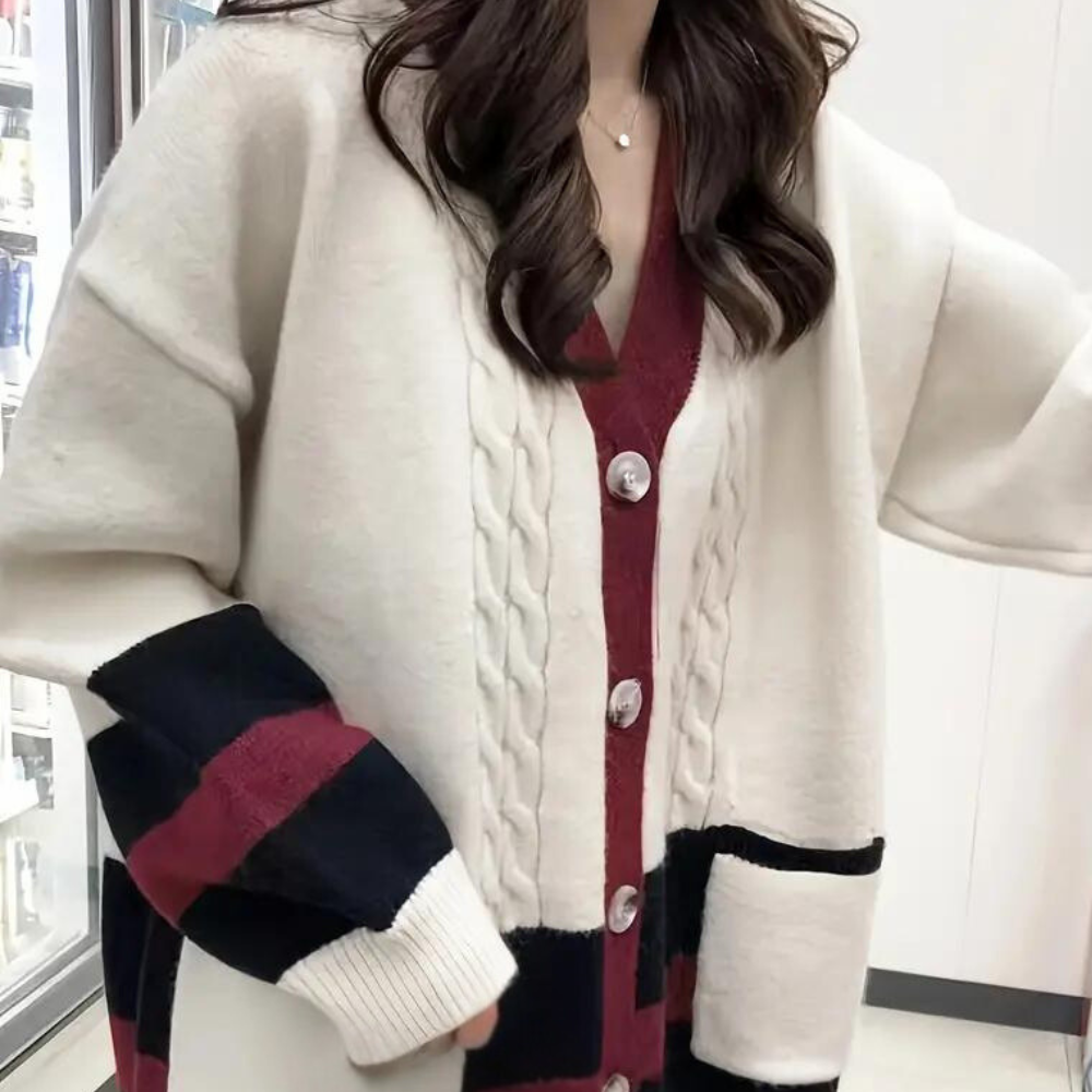 Juliana - Zachte Brei Button-Up Cardigan voor Dames - Lente/Zomer Editie