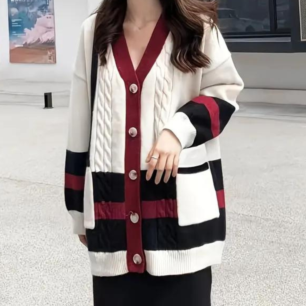Juliana - Zachte Brei Button-Up Cardigan voor Dames - Lente/Zomer Editie