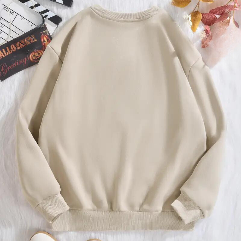 Kinga - Zomers Sweatshirt met Spookhond voor Dames