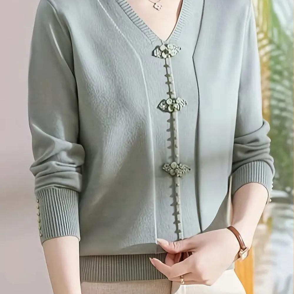 Katiya - Elegante v-hals zomertrui voor dames