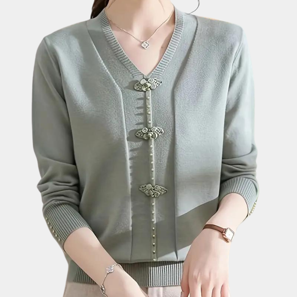 Katiya - Elegante v-hals zomertrui voor dames