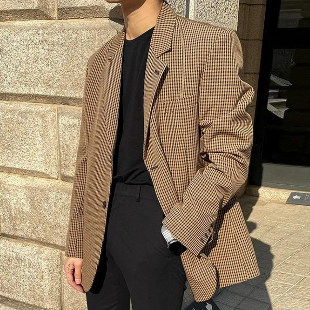 LARRY - Geraffineerde Zomerse Geruite Blazer voor Heren