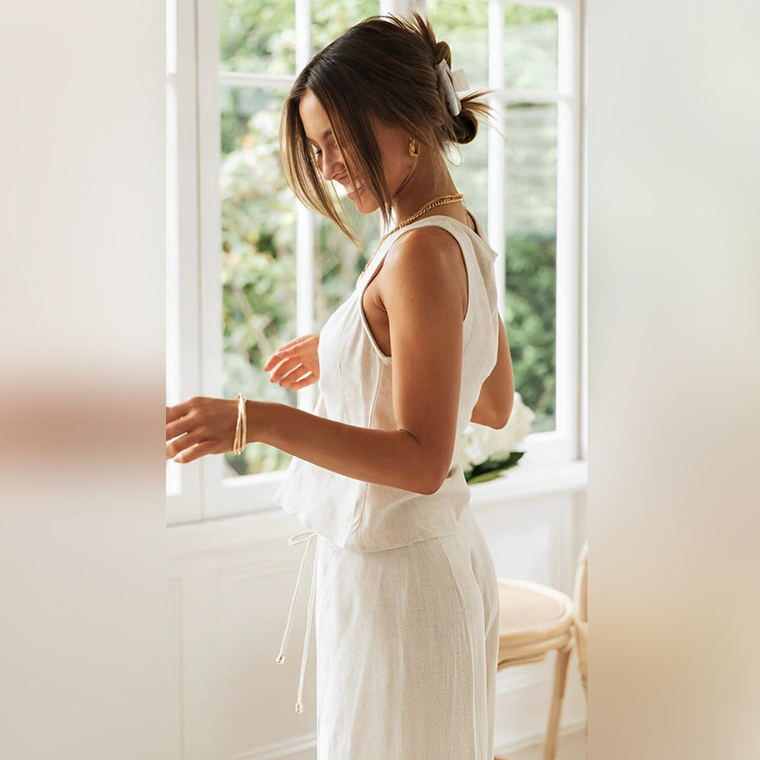 ALENA - Stijlvolle zomer top en broek set
