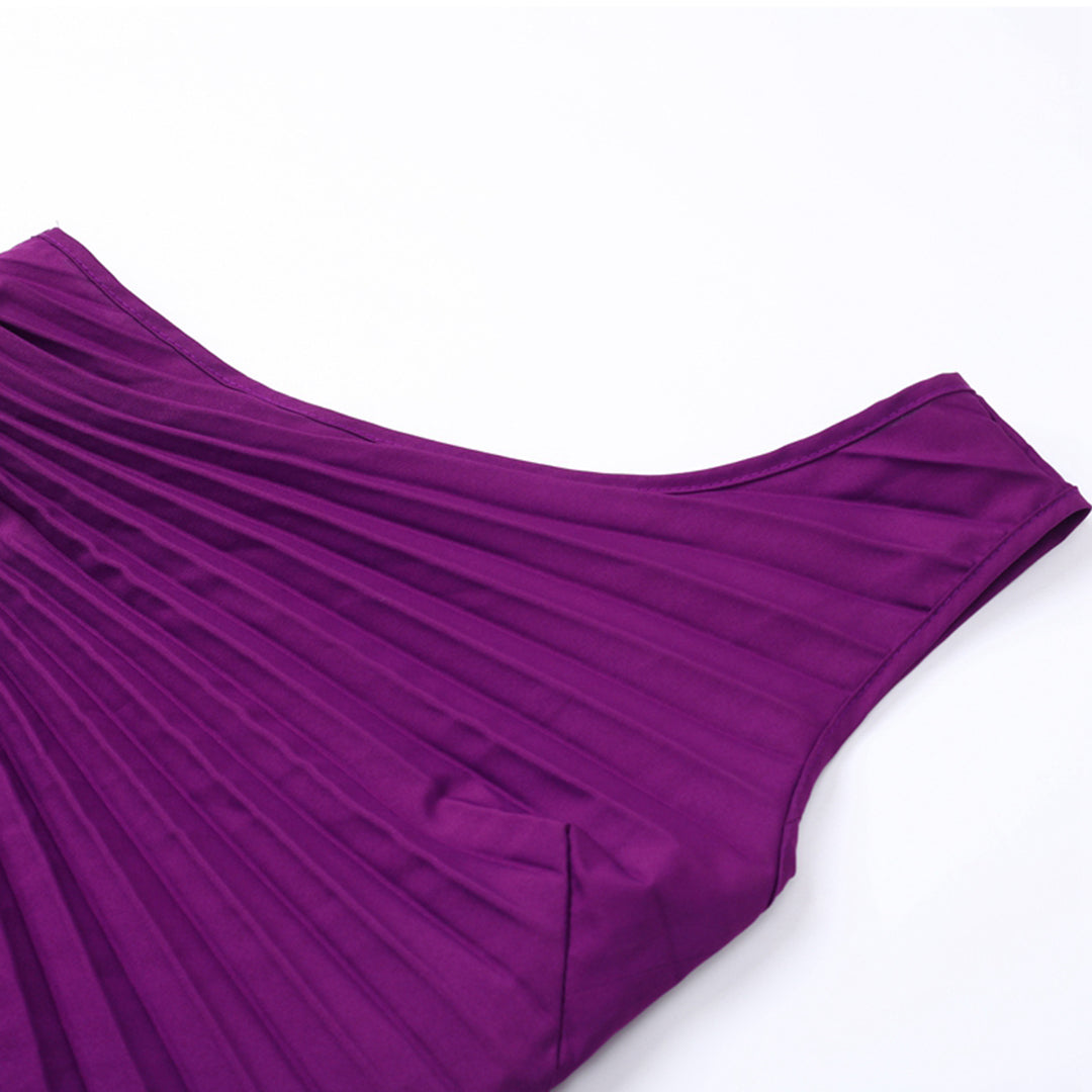 KARSYN - Elegante geplooide zomerjurk