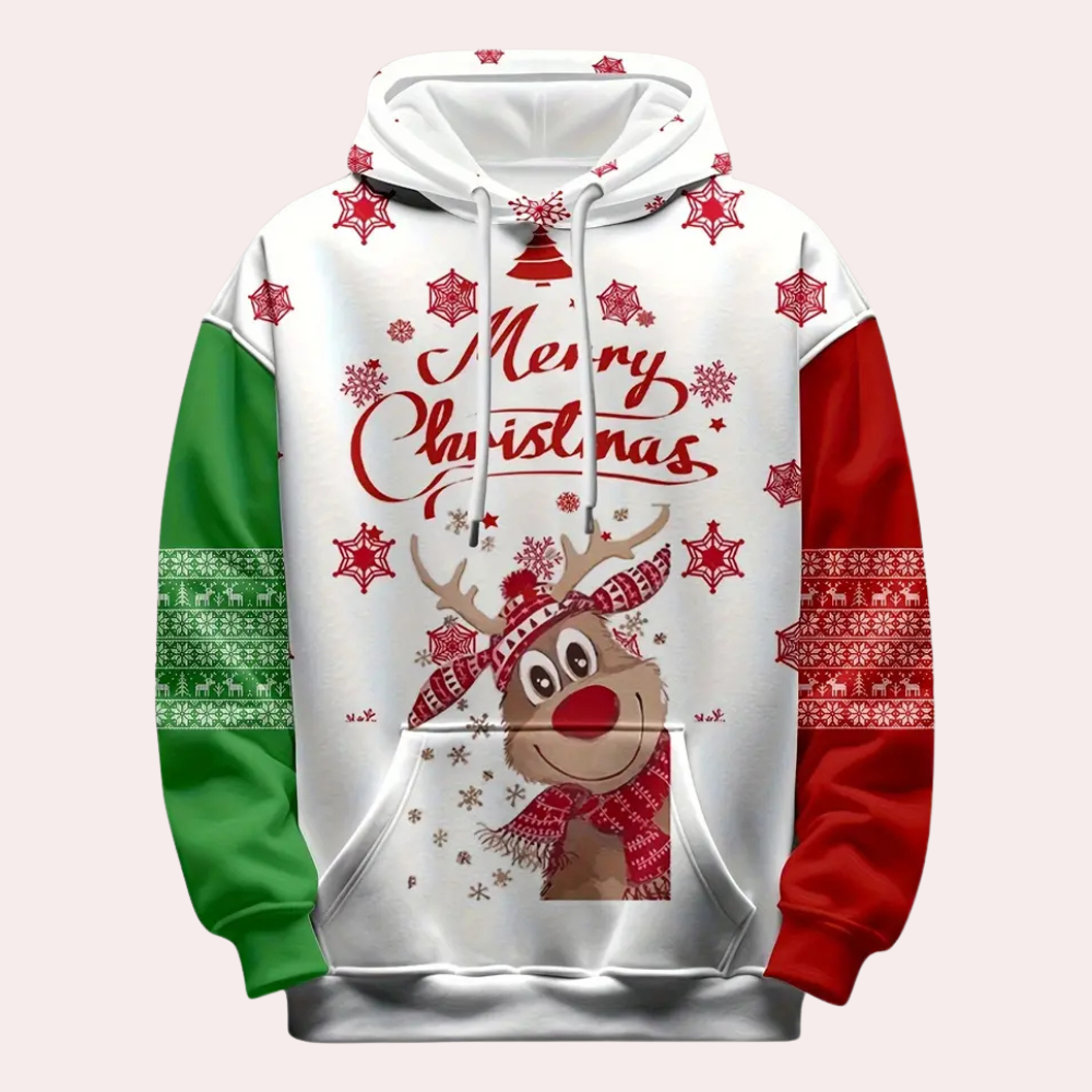 LAUREL - Modieuze Kerstmis Hoodie voor Heren