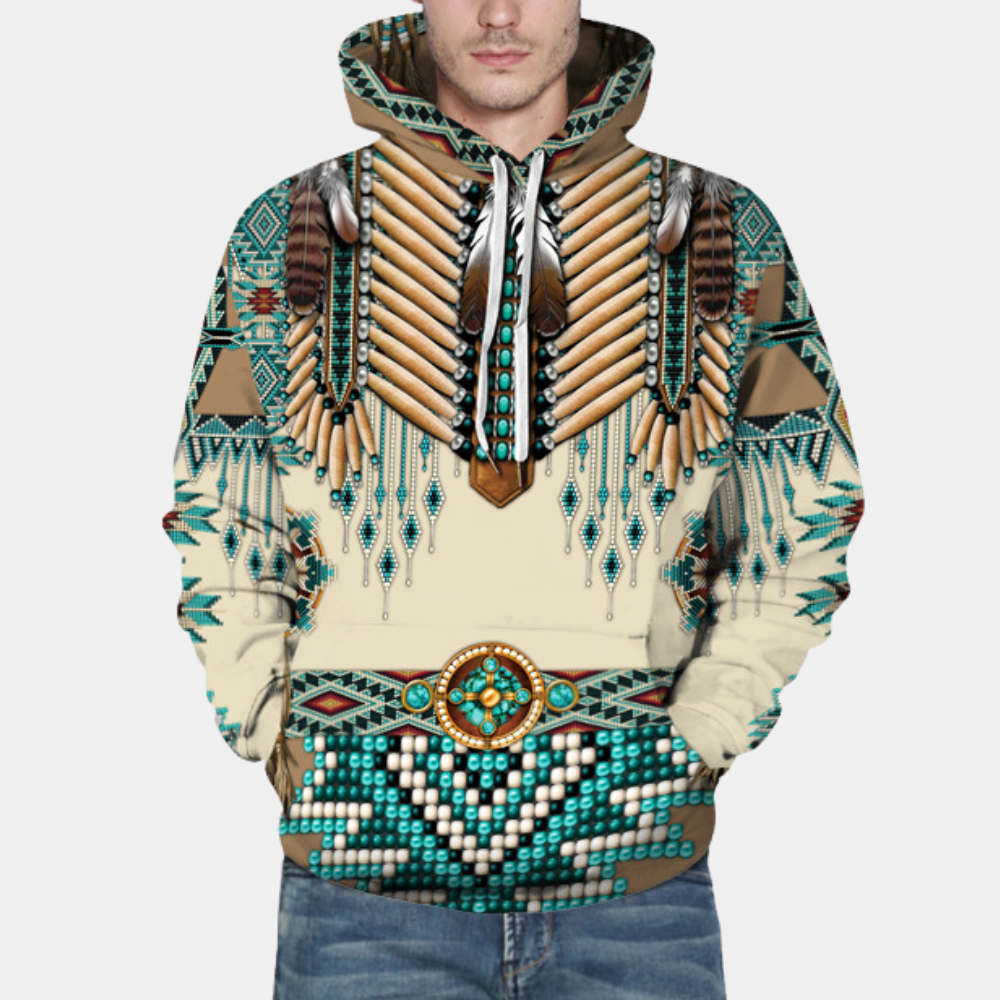 ALVARO - Comfortabele Bedrukte Zomer Hoodie voor Heren