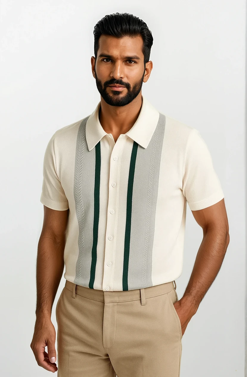 Essential Chemise à Rayures Manches Courtes