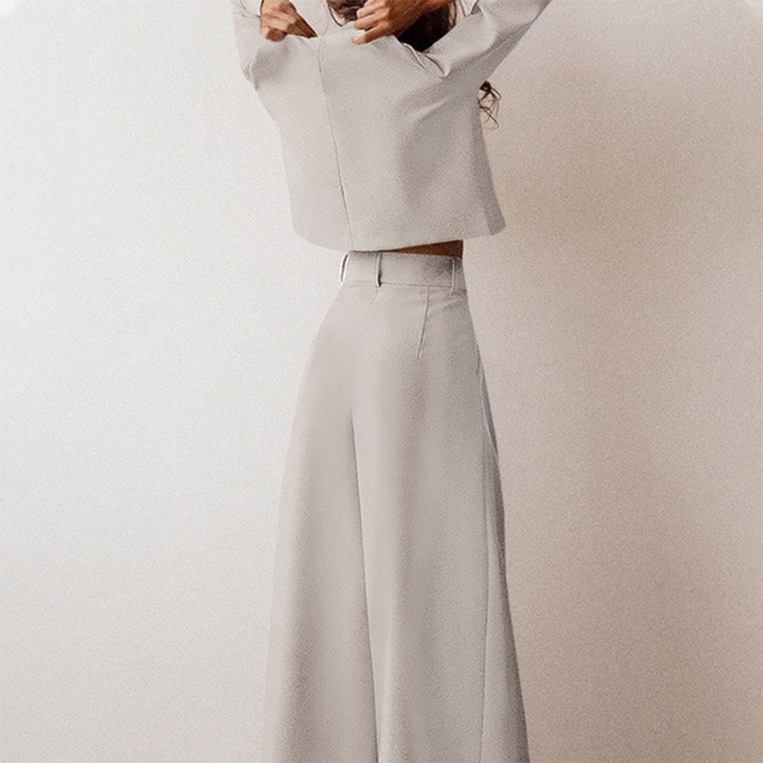 KAMIYAH - Elegante zomerse tweedelige palazzo set