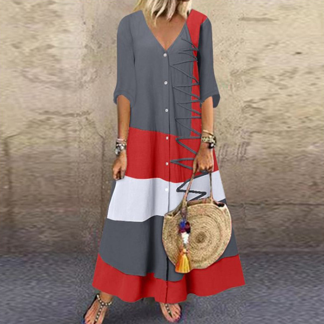 ALTHAIA - Stijlvolle en elegante lange zomerjurk