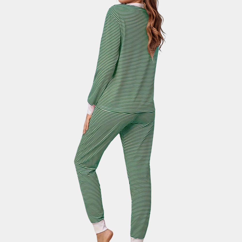 ALUNA - Trendy Zomerse Pyjamaset voor Dames