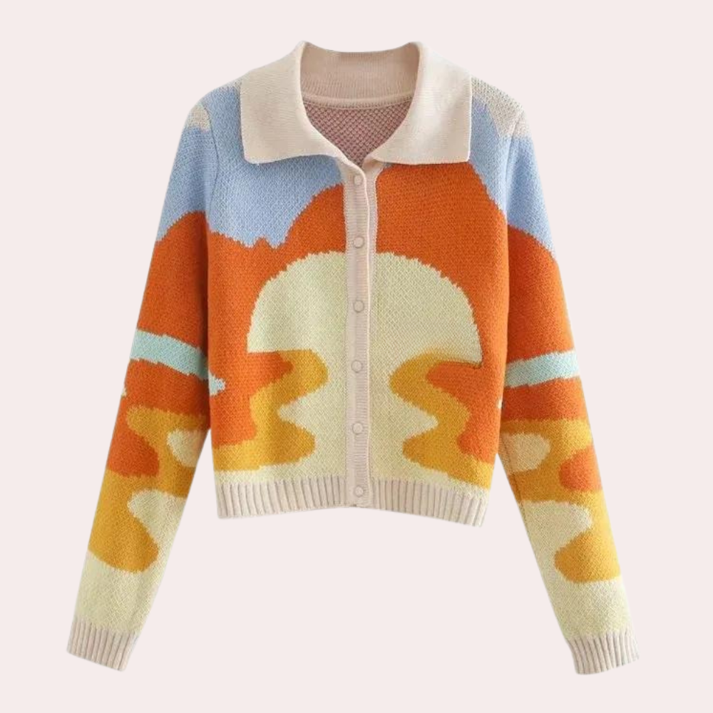 LEONTYNE - Retro gebreid zomer vest voor dames