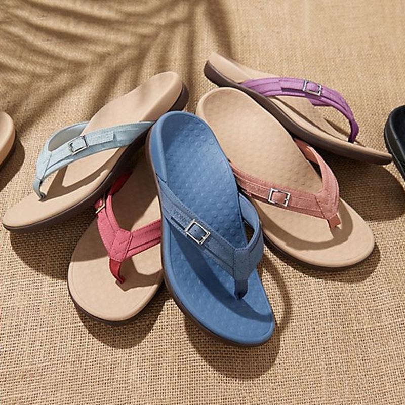 Kyra - Ondersteunende zomerse teenslippers