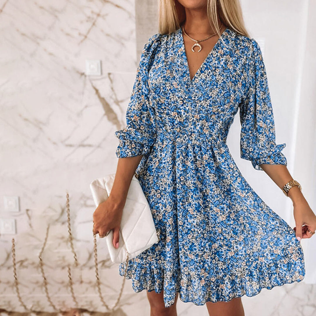 JANNINE - Luchtige midi zomerjurk voor dames